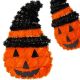 6. DECORATIVE PUMPKIN FIGURE 35CM HALLOWEEN ORANGE STRIP