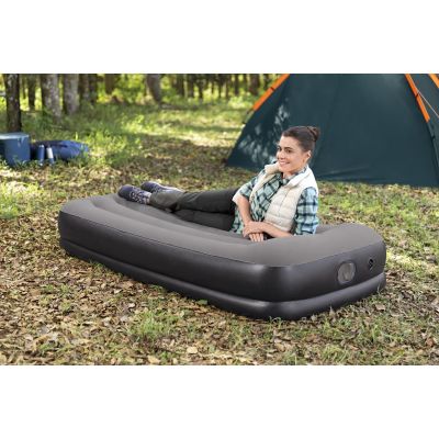 21. Bestway 671BT Air Mattress Single Mattress Black, Gray Unisex