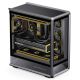 9. Jonsbo D401 PC Gehäuse, Midi Tower, ATX, Tempered Glass - black