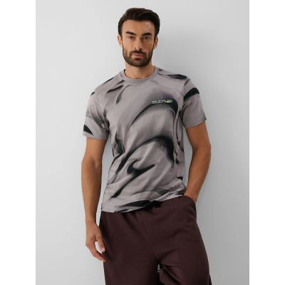 Men's regular printed T-shirt 4F 4FRAW26TTSHM4668-20A