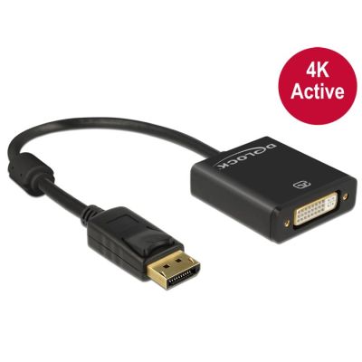 2. DeLOCK 62599 Adapter Cable 0.2m DisplayPort DVI-I Black