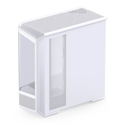 9. Jonsbo D400 PC Case, Midi Tower, ATX, Tempered Glass - White