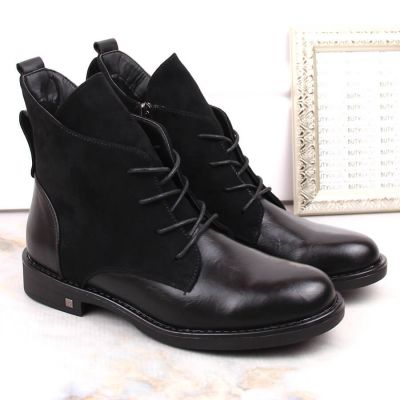 6. Insulated flat ankle boots Potocki W WOL88C black