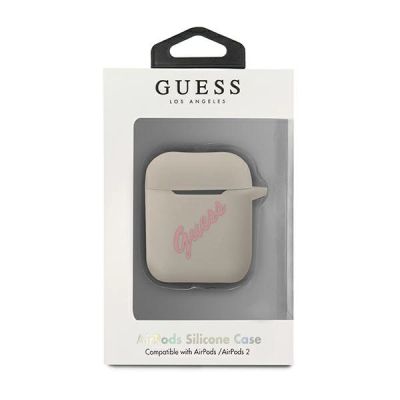 3. Guess GUACA2LSVSGP AirPods cover gray pink/grey pink Silicone Vintage