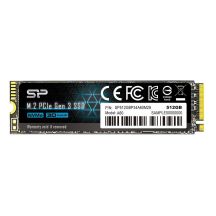 Silicon Power A60 512GB M.2 PCIe NVMe Gen3x4 TLC 2200/1600 MB/s SSD (SP512GBP34A60M28)