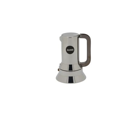 5. Alessi 9090/3 3-Cup Stainless Steel Induction Coffee Maker