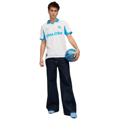 14. Men's Puma Olympique Marseille Home Jersey Replica white 779801 01