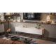3. FELLINI TV cabinet 200x40x52 cashmere + oiled oak top