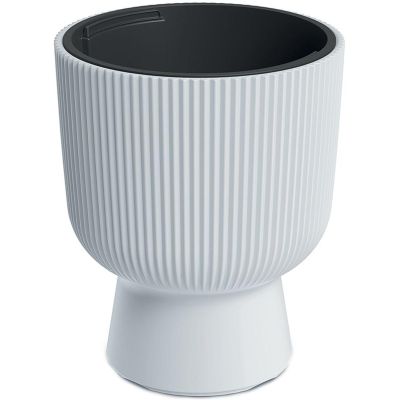 12. MILLY FLOWER POT ON LEG DIAMETER 24 CM WHITE