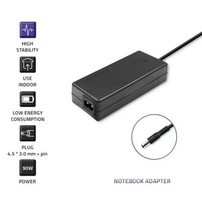 3. Qoltec 51516.90W power supply for DELL notebook (19.5 V; 4.62 A; 90W; 4.5 mm x 3 mm)