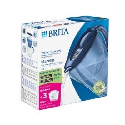 4. Brita Marella+3 Maxtra Pro PP filter jug (2.4l; blue)