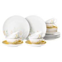 SELTMANN MEADOW GRASSES CURRY Tea Set for 6 People