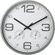 WALL CLOCK 30CM WITH THERMOMETER WHITE
