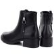 5. Black Sergio Leone women's leather block ankle boots