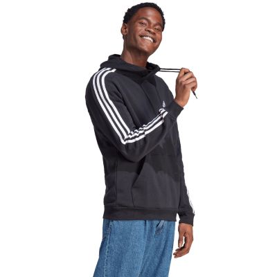 9. adidas Essentials Fleece 3-Stripes Hoodie M IB4028