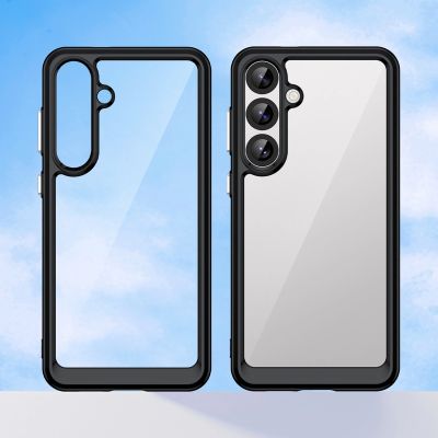 7. Outer Space Case for Samsung Galaxy A36 Cover with Flexible Frame - Black