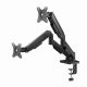2. GEMBIRD DESK ARM FOR TWO MONITORS WITH USB PORTS (ADJUSTABLE), FROM 17" TO 32", LOAD UP TO 9 KG
