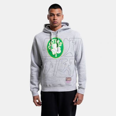 2. Mitchell &amp; Ness Team Logo Hoody Boston Celtics M HDSSINTL1050-BCEGREY