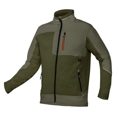OUTDOOR softshell sweatshirt, green, size XXL