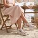 8. Women's beige wedge sandals Rieker 67465-62