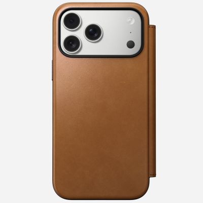 8. Nomad Modern Leather Folio Cell Phone Case 17.5 cm (6.9") Tan/Light Brown