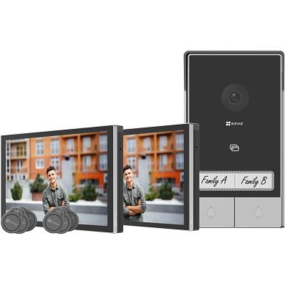 EZVIZ HP7 two-family video intercom set with two monitors