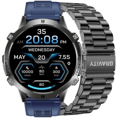 Smartwatch Gravity Black Strap + Bracelet GT42-2
