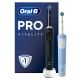 3. Oral-B Vitality Pro Duo Adult Rotating Pulsating Toothbrush Black, Blue, White
