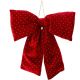 11. RED DECORATIVE BOW 39x50CM MICA