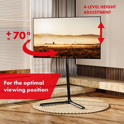 18. MACLEAN FLOOR TV STAND MOUNT, 32-70", MAX. VESA 400X400, MAX. 40KG MC-494