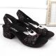 6. Comfortable Rieker W RKR679 black sandals
