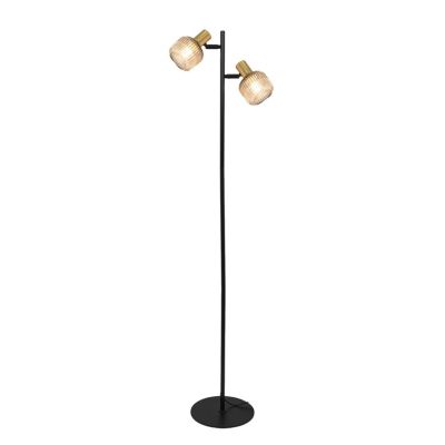 FLOOR LIGHT SHADOW 2XE14 BLACK/GOLD