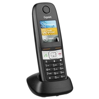 5. Analog/DECT telephone, Gigaset E630HX, cordless handset, handsfree, 200 entries, caller ID, gray