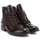 8. Women's patent leather ankle boots, brown, Vinceza HX27-16524