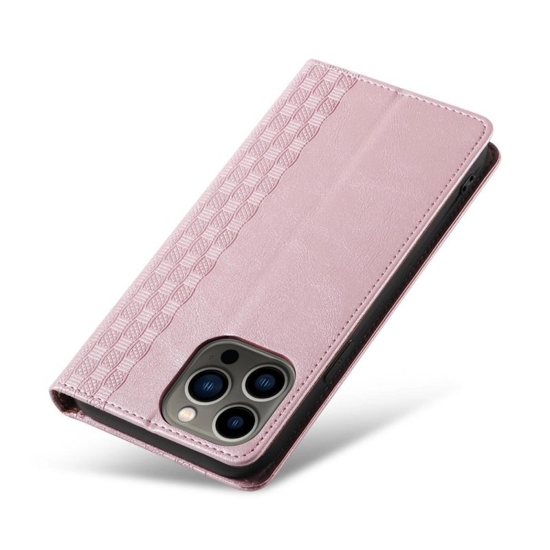 9. Magnet Strap Case for Samsung Galaxy S23+ Flip Wallet Mini Lanyard Stand Pink