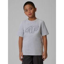 Boy's regular printed T-shirt 4F 4FJRSS26TTSHM3599-10S