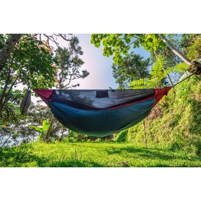 2. Ticket To The Moon PRO HAMMOCK Hanging Hammock 1 Person Nylon Burgundy
