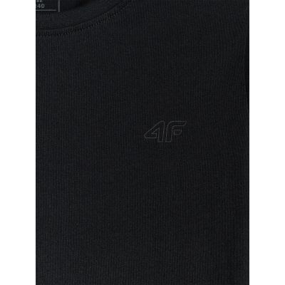 7. Girls' regular-fit plain T-shirt 4F 4FJRMM00TTSHF3553-20S