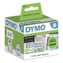 DYMO label set 32x57mm white 1000pcs S0722540