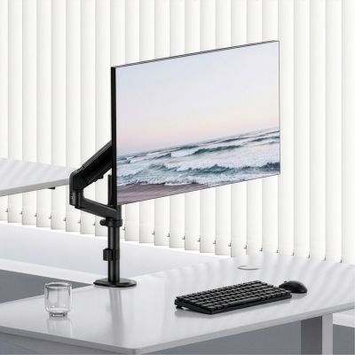 6. ERGO OFFICE MONITOR HOLDER / HANGER, 17"-32", 1-10KG, MATTE BLACK, MAX. VESA 100X100 ER-691 B