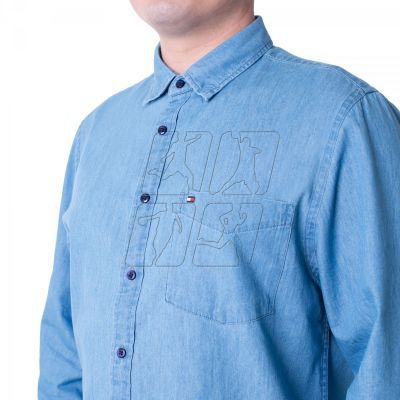 4. Tommy Hilfiger Organic Cotton Denim Shirt M MW0MWI0956-IAO