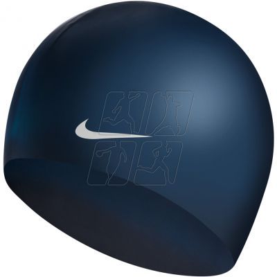 Swimming cap Nike Os Solid WM 93060-440 navy blue