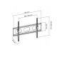 2. TV wall mount ART AR-18 32"-70" 60kg