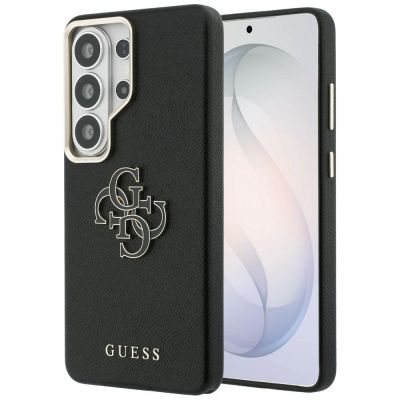 Guess Grained Big 4G Metal Logo case for Samsung Galaxy S26 Ultra - black