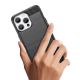 8. Flexible carbon pattern case for iPhone 15 Pro Max Carbon Case - black