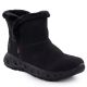 Rieker M6554-00 Waterproof Women's Snow Boots with Fur Trim, Black