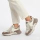 6. Women's leather sports shoes beige Kobbo 66954