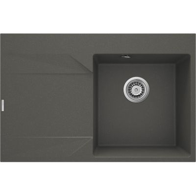 Single-bowl granite sink with drainer - left