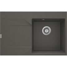 Single-bowl granite sink with drainer - left