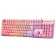 8. Deltaco Gaming GAM-021-RGB-P-DE USB Keyboard QWERTZ German Pink